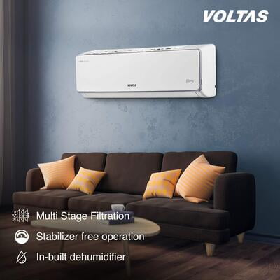 VOLTAS SPLIT AC 1.5TON INVERTER 183V CZS COPPER VOLTAS SPLIT AC 1.5TON INVERTER 183V CZS COPPER