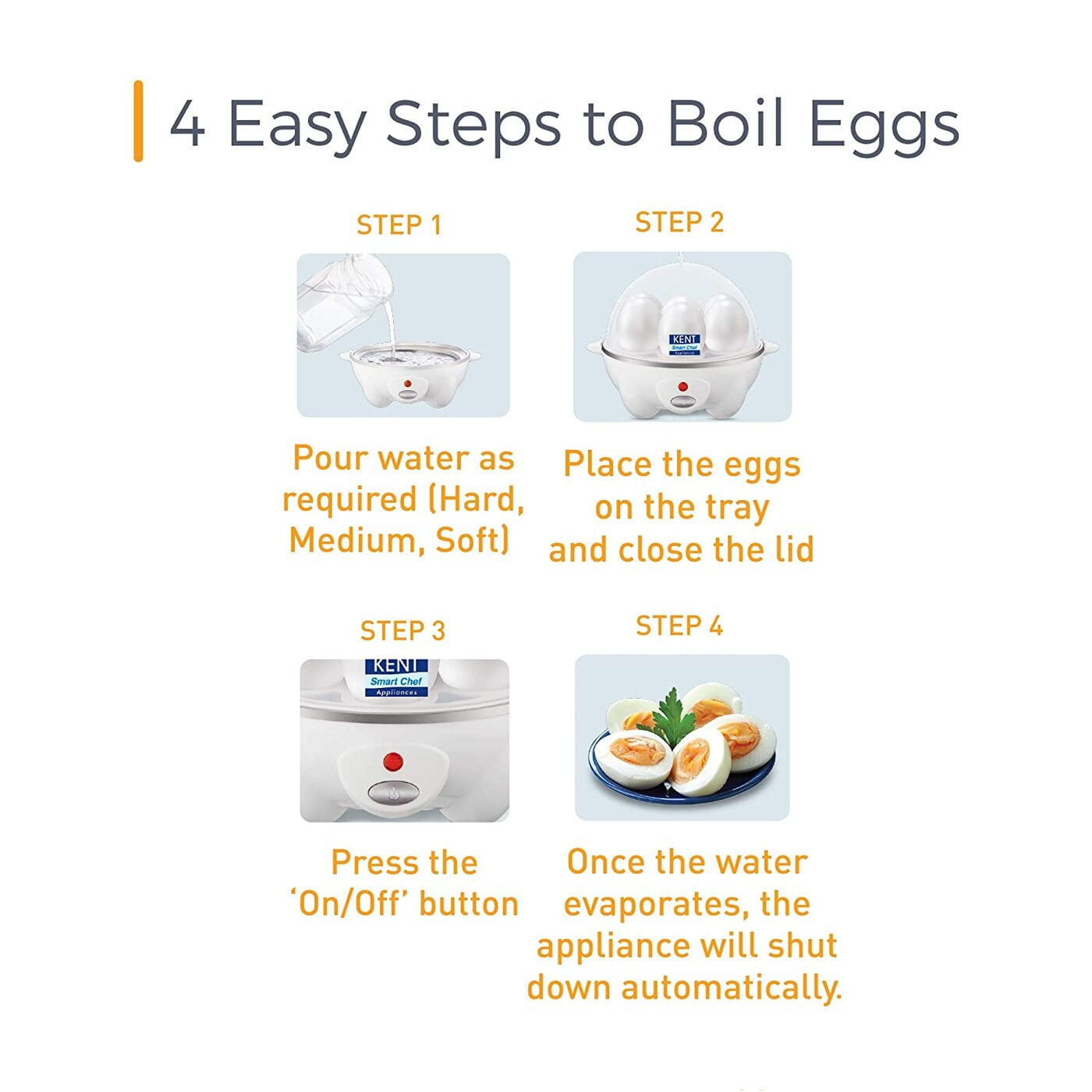 Buy Kent Egg Boiler, 360 Watt (White) Online At Lowest Price In India