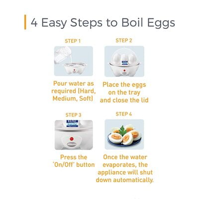 Kent Egg Boiler, 360 Watt (White) Kent Egg Boiler, 360 Watt (White)