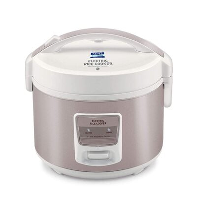 KENT Electric Rice Cooker 5-litres 700-Watt (White and Reddish Grey) KENT Electric Rice Cooker 5-litres 700-Watt (White and Reddish Grey)