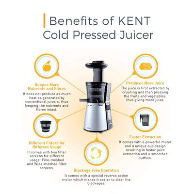 KENT Cold Pressed Juicer (Black) KENT Cold Pressed Juicer (Black)