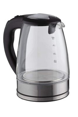 KENT Elegant Electric Glass Kettle (Silver)