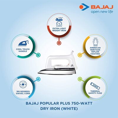 Bajaj Dry Iron Popular Plus