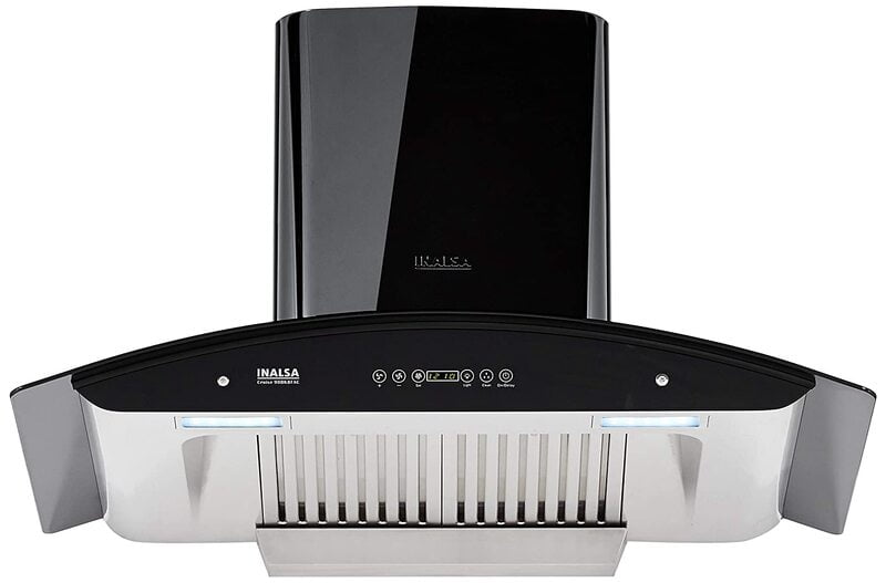Inalsa Cruise 90BKBFAC 90cm 1250m3/hr Chimney 2 Baffle Filters Inalsa Cruise 90BKBFAC 90cm 1250m3/hr Chimney 2 Baffle Filters