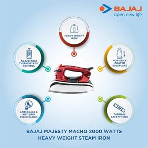 BAJAJ MAJEST MACHO STEAM IRON BAJAJ MAJEST MACHO STEAM IRON