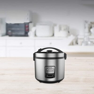 KENT Electric Rice Cooker SS-16021, 5 L-700 Watt (Silver)