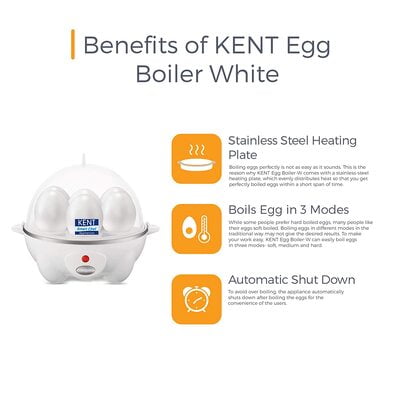 Kent Egg Boiler, 360 Watt (White) Kent Egg Boiler, 360 Watt (White)