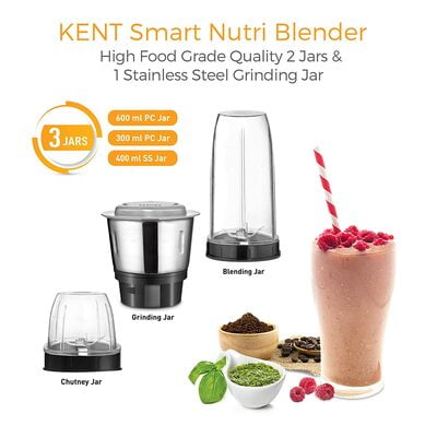 Kent Smart Nutri Blender (16067), 450 W, White