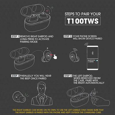 JBL I T100 TWS Headphone with Stereo Calls & Bluetooth 5.0 JBL I T100 TWS Headphone with Stereo Calls & Bluetooth 5.0