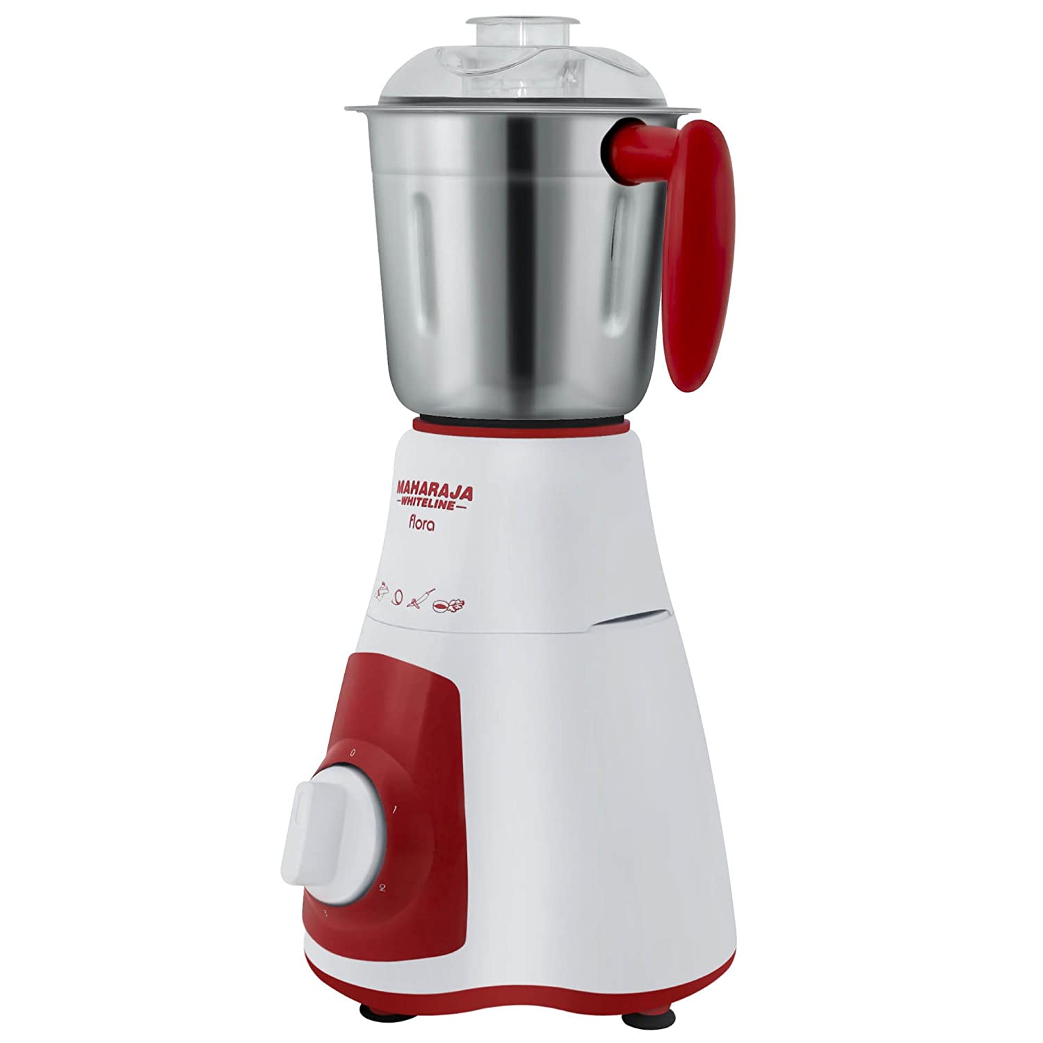 Maharaja Whiteline Flora MX-133 550-Watt 3-Speed Mixer Grinder with 3 Jar