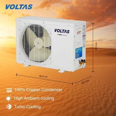 VOLTAS SPLIT AC 1.5TON INVERTER 183V CZS COPPER VOLTAS SPLIT AC 1.5TON INVERTER 183V CZS COPPER