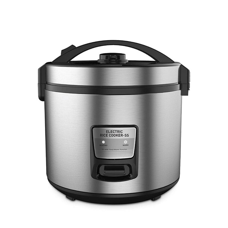 KENT Electric Rice Cooker SS-16021, 5 L-700 Watt (Silver)