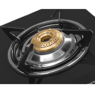 Usha EBONY Neo GS 3003 SS Thick Toughened Glass Top 3 Burner