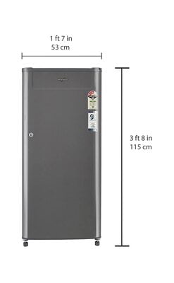 Whirlpool Ref 205 Genius Cls Plus 2s Grey Whirlpool Ref 205 Genius Cls Plus 2s Grey