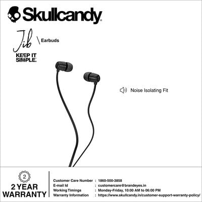 Skullcandy Jib Wired in-Earphone Without Mic Skullcandy Jib Wired in-Earphone Without Mic