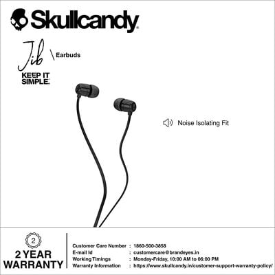 Skullcandy Jib Wired in-Earphone Without Mic