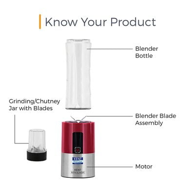 KENT Nutri Blender 300 Watt (Red) KENT Nutri Blender 300 Watt (Red)