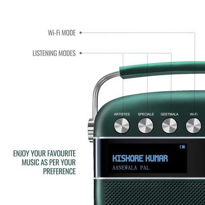 Saregama Carvaan 2.0 Portable speaker 5000 Pre-loaded songs with Podcast, FM/BT/AUX Saregama Carvaan 2.0 Portable speaker 5000 Pre-loaded songs with Podcast, FM/BT/AUX
