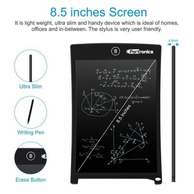 Portronics Ruffpad 8.5'' Re-Writable LCD Pad Portronics Ruffpad 8.5'' Re-Writable LCD Pad