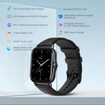 Huami Amazfit GTS 2 Smartwatch Amoled Display with Bt Phone Call Huami Amazfit GTS 2 Smartwatch Amoled Display with Bt Phone Call