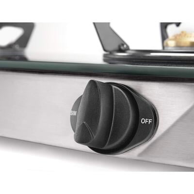 Usha EBONY Neo GS 3003 SS Thick Toughened Glass Top 3 Burner Usha EBONY Neo GS 3003 SS Thick Toughened Glass Top 3 Burner