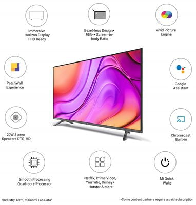 Mi 4A Horizon Edition 43 Inch HD Ready LED Smart Android TV Mi 4A Horizon Edition 43 Inch HD Ready LED Smart Android TV