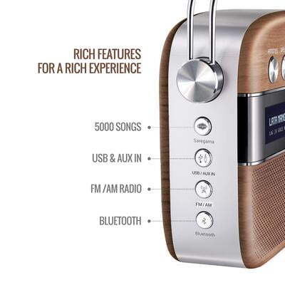 Saregama Carvaan Premium - 5000 Songs, FM/BT/AUX With APP Support Saregama Carvaan Premium - 5000 Songs, FM/BT/AUX With APP Support