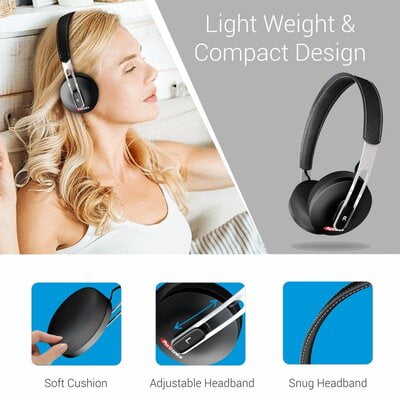 PORTRONICS HEADSET BLUETOOTH MUFFS L BLACK POR894 PORTRONICS HEADSET BLUETOOTH MUFFS L BLACK POR894