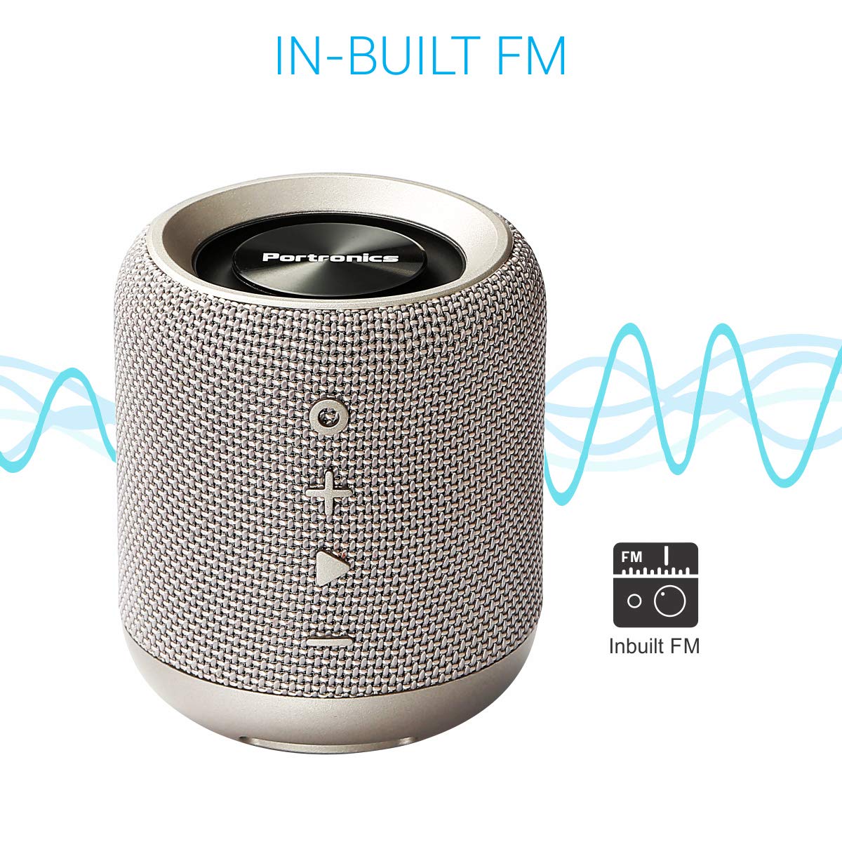 Portronics Sound Drum-Grey (POR821) Portronics Sound Drum-Grey (POR821)