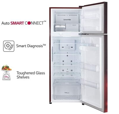 LG Refrigerator 284 litres Convertible Fridge Auto Smart Connect™T302RSCY