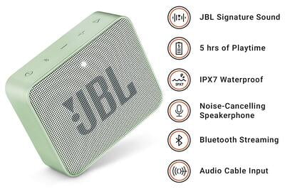 JBL GO2 Grab & Go Portable Bluetooth Speaker with Mic