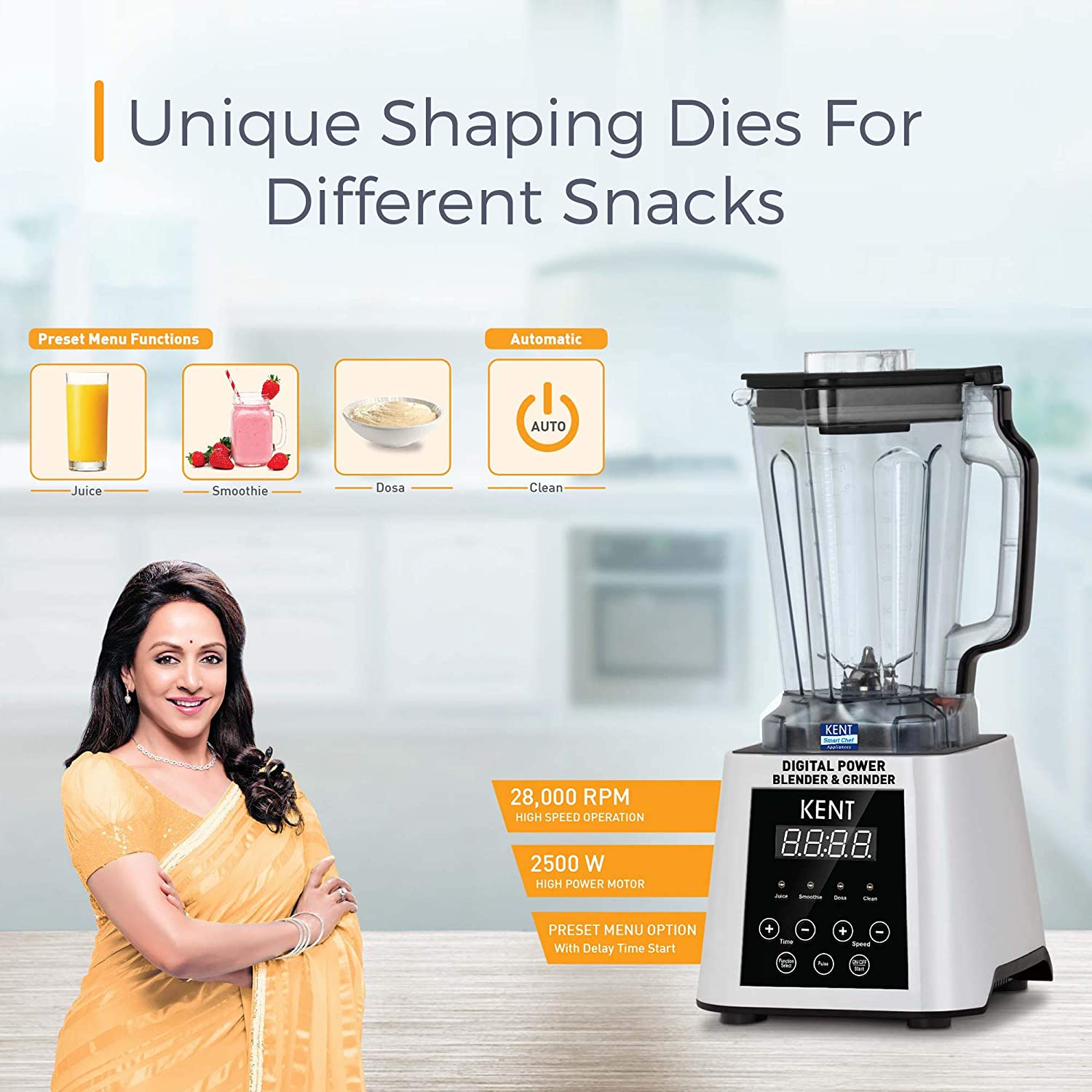 Kent Digital Power Blender & Grinder 16027 2500-Watt Kent Digital Power Blender & Grinder 16027 2500-Watt