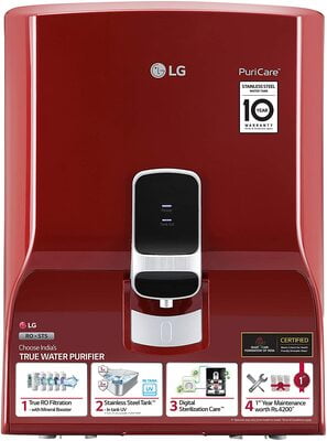 LG Puricare WW130NP Water Purifier With True RO Filtration & Dual Protection SS Tank