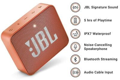 JBL GO2 Grab & Go Portable Bluetooth Speaker with Mic JBL GO2 Grab & Go Portable Bluetooth Speaker with Mic