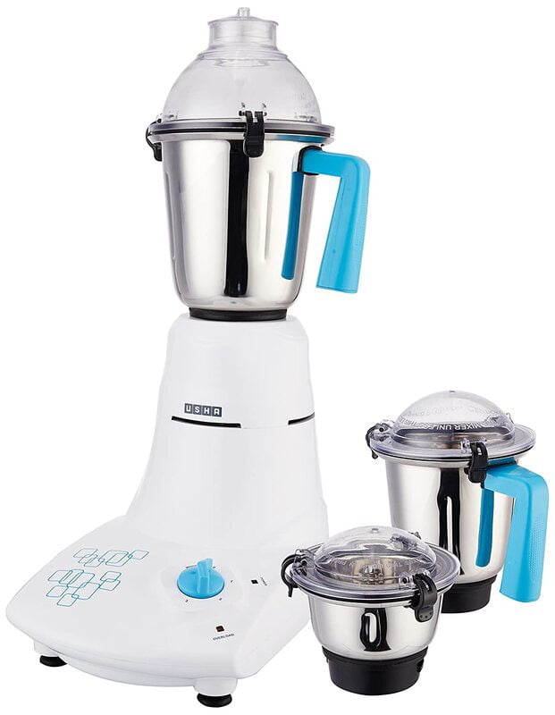 Usha Mixer Grinder (MG-3473) 750-Watt 3 jars with full Copper Motor Usha Mixer Grinder (MG-3473) 750-Watt 3 jars with full Copper Motor