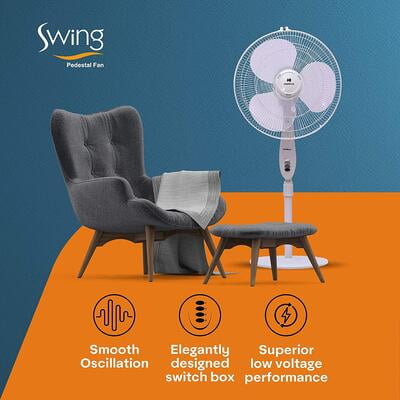 Havells Swing 400mm Pedestal Fan with Double ball Bearing Havells Swing 400mm Pedestal Fan with Double ball Bearing