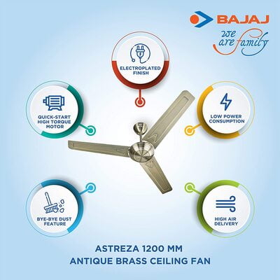 Bajaj Astreza 68-Watt 1200mm Ceiling Fan