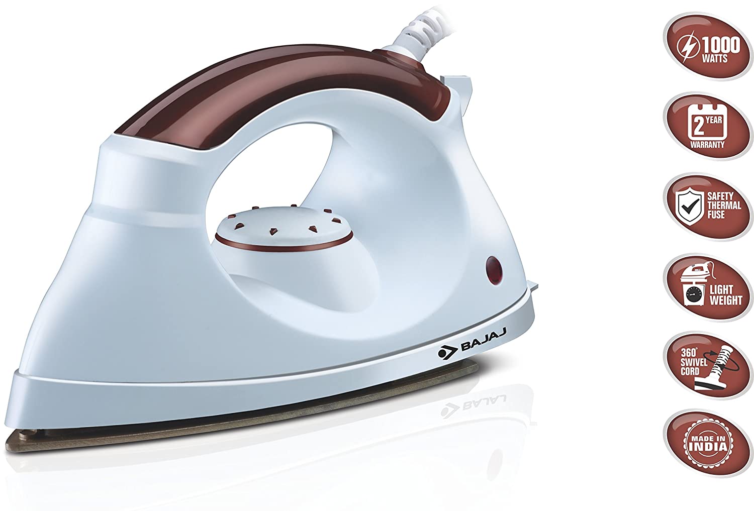 BAJAJ DRY IRON MAJESTY ESTEELA 440190 BAJAJ DRY IRON MAJESTY ESTEELA 440190