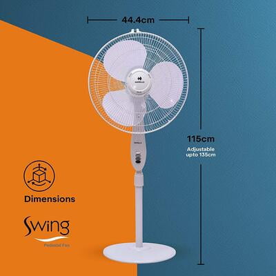 Havells Swing 400mm Pedestal Fan with Double ball Bearing Havells Swing 400mm Pedestal Fan with Double ball Bearing