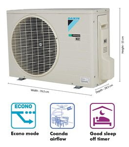 DAIKIN SAC 1.0 TON 3STAR INVERTER GTKL35TV16X  W/O INS KIT