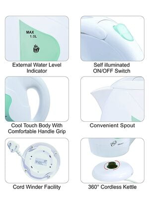 Orpat OEK-8127 1-Litre Cordless Kettle 850Watts Orpat OEK-8127 1-Litre Cordless Kettle 850Watts