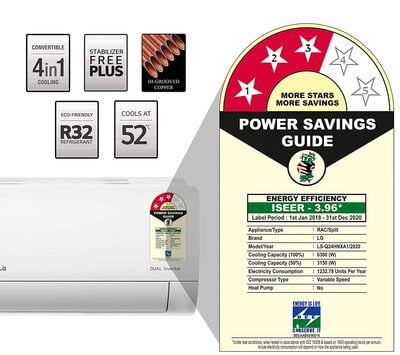 LG 2.0 Ton LS-Q24HNXA1, 3 Star Inverter Split AC LG 2.0 Ton LS-Q24HNXA1, 3 Star Inverter Split AC