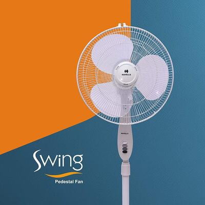 Havells Swing 400mm Pedestal Fan with Double ball Bearing Havells Swing 400mm Pedestal Fan with Double ball Bearing