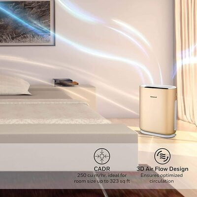 Honeywell Air Touch A5 53-Watt Room Air Purifier (Champagne Gold)