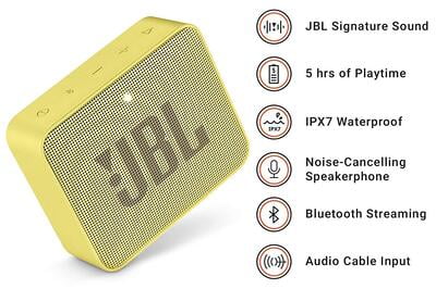 JBL GO2 Grab & Go Portable Bluetooth Speaker with Mic JBL GO2 Grab & Go Portable Bluetooth Speaker with Mic