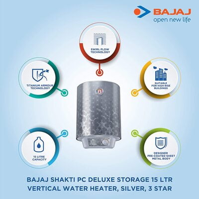 BAJAJ GEYSER  SHAKTI PC DLX 15LTR