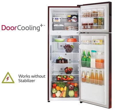 LG Refrigerator 284 litres Convertible Fridge Auto Smart Connect™T302RSCY LG Refrigerator 284 litres Convertible Fridge Auto Smart Connect™T302RSCY