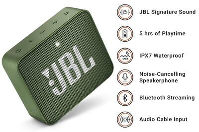 JBL GO2 Grab & Go Portable Bluetooth Speaker with Mic