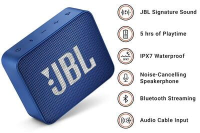 JBL GO2 Grab & Go Portable Bluetooth Speaker with Mic JBL GO2 Grab & Go Portable Bluetooth Speaker with Mic