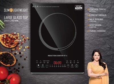 KENT - 16035 Induction Cooktop KT-04 2000-Watt (Black) KENT - 16035 Induction Cooktop KT-04 2000-Watt (Black)